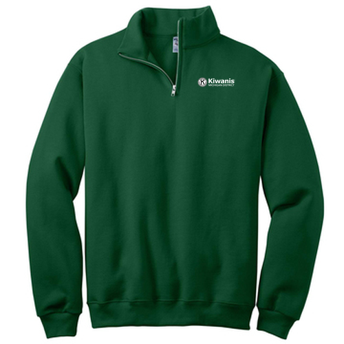 Jerzees 1/4 Zip Cadet Sweatshirt -- Forest Green