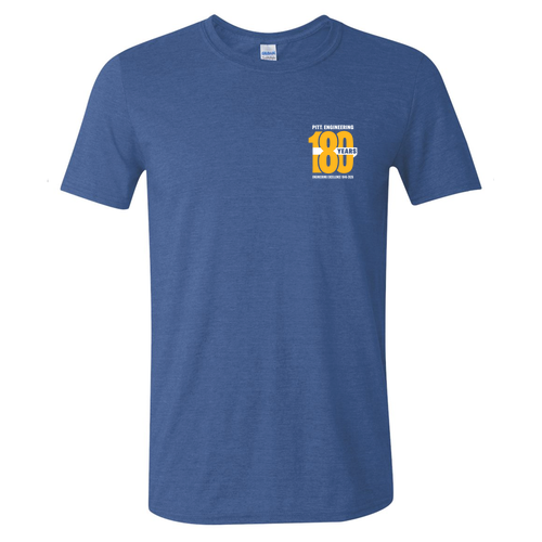 SoftStyle T-Shirt -- Heather Royal 180 years design