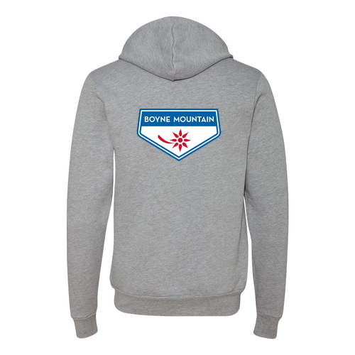 Boyne Mountain Logo 2 Full Color -- Pullover hooded Sweatshirt Athletic Heather
