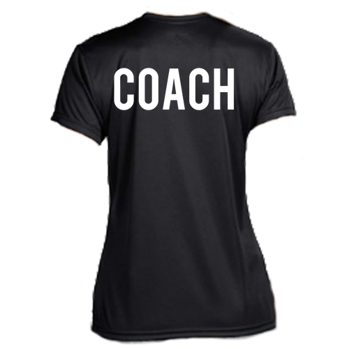 Coach's Ladies Cooling Performance Crew -- Black