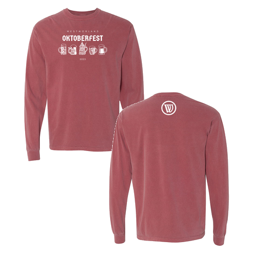 Comfort Colors Ringspun Long Sleeve Tee -- Brick