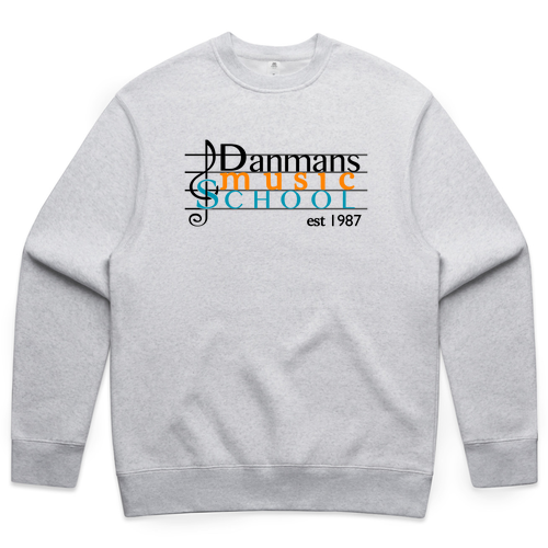 Danmans Music School Sweater -- White Heather