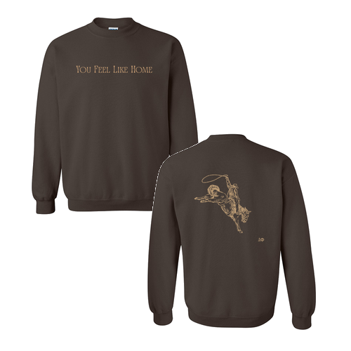 Gildan Heavy Blend Crew Neck Sweatshirt -- Dark Chocolate