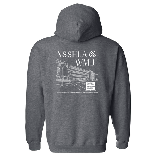 NSSLHA @ WMU Gildan Heavy Blend Hooded Sweatshirt -- Dark Heather