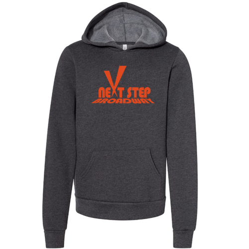 Bella Canvas Youth Sponge Fleece Hooded Sweatshirt -- Dark Grey Heather