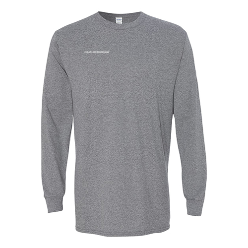 Gildan Heavy Cotton Longsleeve Basic T-Shirt -- Graphite Heather