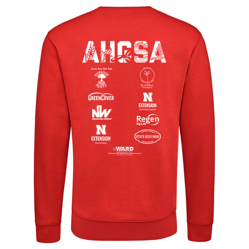J. America BTB Fleece Crew -- Red