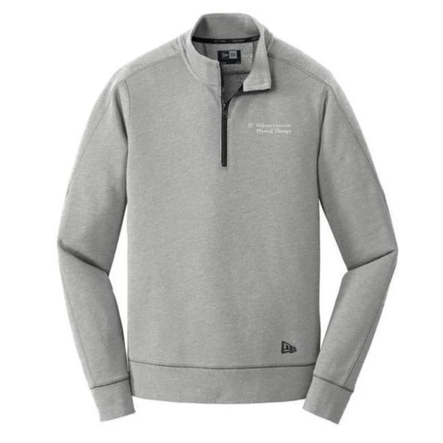 New Era Tri-Blend Fleece 1/4-Zip Pullover -- Shadow Grey Heather