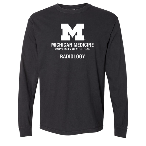 Mens/Unisex Comfort Colors Ring Spun Long Sleeve Tee -- Black