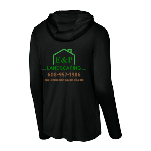 Sport-Tek Posi-UV Pro Long Sleeve Hoodie -- Black