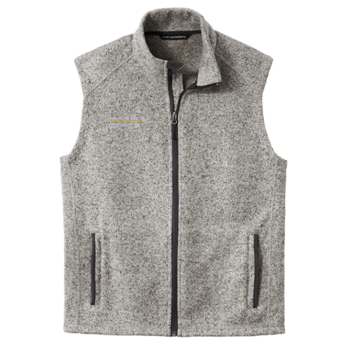 Port Authority Sweater Fleece Vest -- Grey Heather