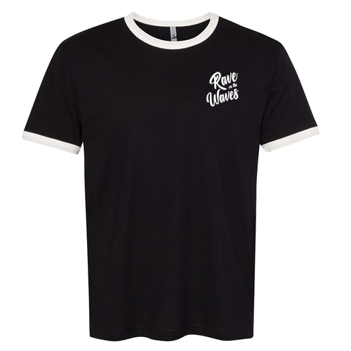 Next Level Unisex Fine Jersey Ringer Tee -- Black / Natural