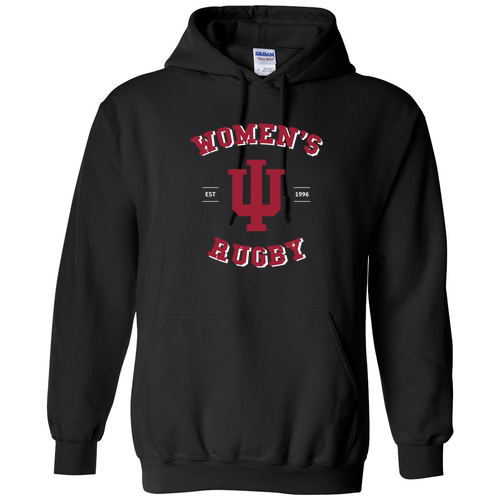 IU Trident Women's Rugby Hoodie- Black