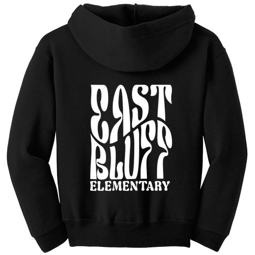 Jerzees Youth 8 Oz., 50/50 Nublend Full Zip Hoodie -- Black