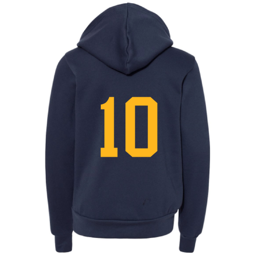 Bella Canvas Youth Sponge Fleece Hooded Sweatshirt -- Navy
