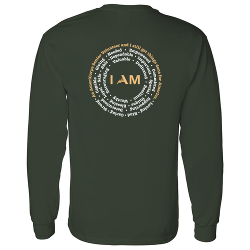 I Am Longsleeve -- Forest Green