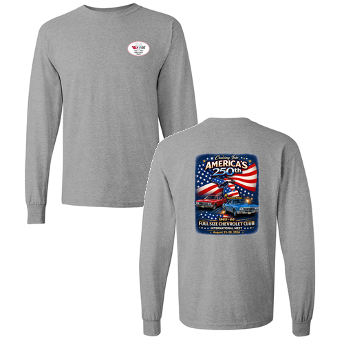 Gildan Heavy Cotton Longsleeve Basic T-Shirt -- Sport Grey