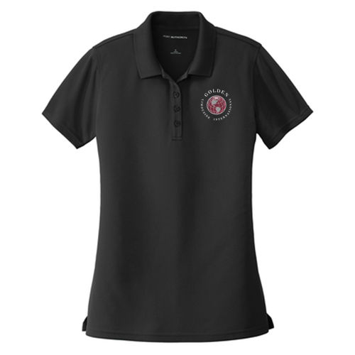 Port Authority Ladies Dry Zone UV Micro Mesh Polo -- Deep Black