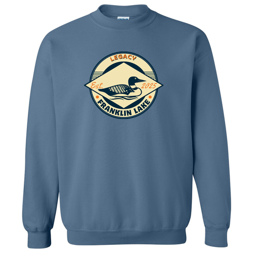 Gildan Heavy Blend Crew Neck Sweatshirt -- Indigo Blue