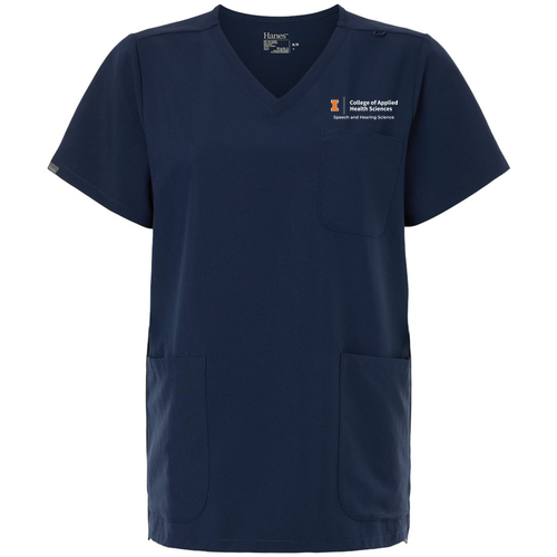 Hanes Women's V-Neck 3 Pocket Scrub Top