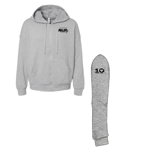 Bella+ Canvas Unisex Sponge Fleece Dtm Full-Zip Hooded Sweatshirt -- Athletic Heather