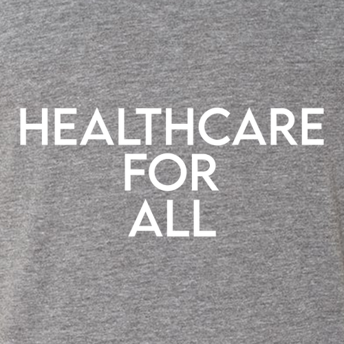 Mens/Unisex Next Level Soft Fitted Triblend Tee -- Premium Heather, Healthcare for All