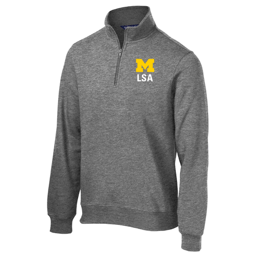 Sport Tek 1/4 Zip Sweatshirt TALL -- Vintage Heather
