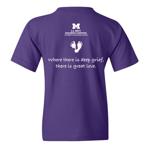 Youth Gildan Heavy Cotton Basic T-Shirt -- Purple