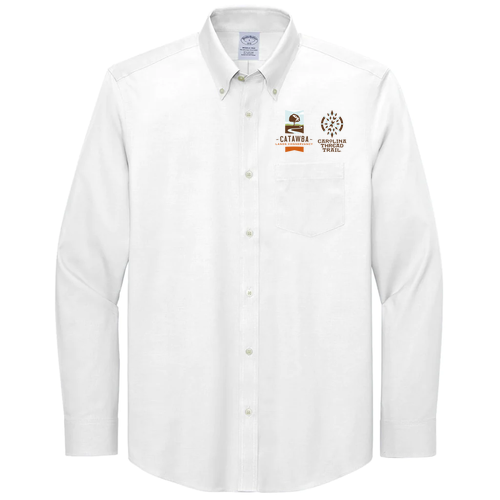 Brooks Brothers Wrinkle-Free Stretch Pinpoint Shirt -- White