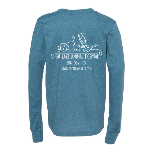 Bella+Canvas Unisex Heather Cvc Long Sleeve Tee- Heathers -- Heather Deep Teal