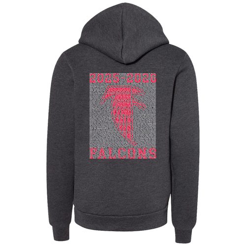 Youth Bella Canvas Soft Sponge Fleece Hoodie -- Dark Grey Heather