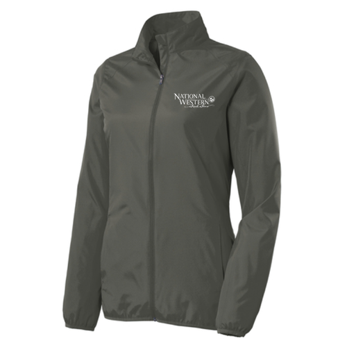 Port Authority Ladies Zephyr Full-Zip Jacket -- Grey Steel