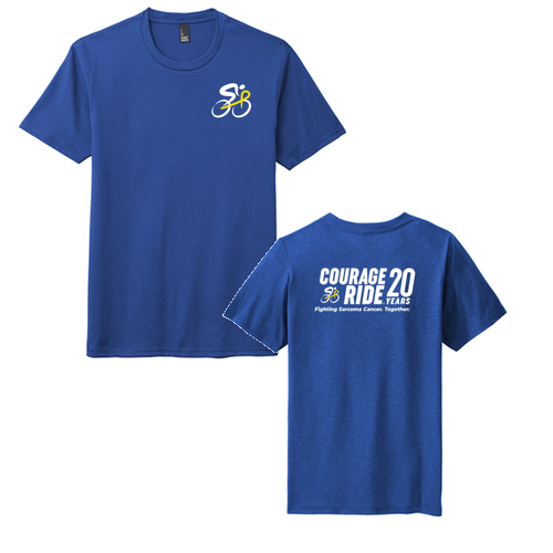 District Youth Perfect Tri Tee -- Deep Royal