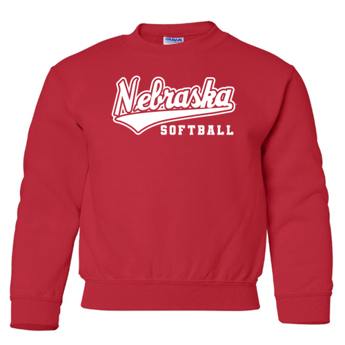 Gildan Heavy Blend Youth Crew Neck Sweatshirt -- Red