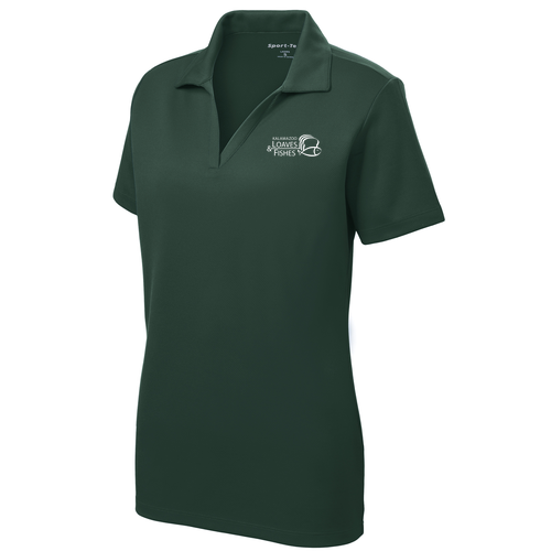 Sport-Tek Ladies PosiCharge RacerMesh Polo -- Dark Green