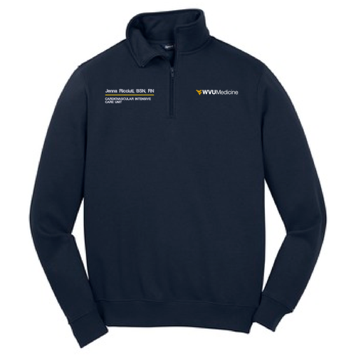 Sport Tek Quarter Zip Sweatshirt -- True Navy