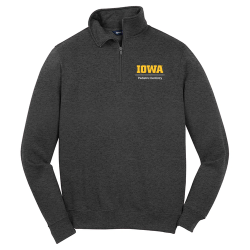 Sport Tek Quarter Zip Sweatshirt -- Graphite Heather