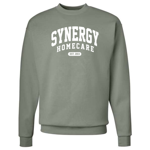 Hanes EcoSmart Crewneck Sweatshirt -- Stonewashed Green