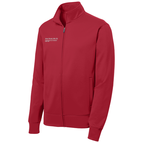 Sport-Tek Sport-Wick Fleece Full-Zip Jacket -- Deep Red