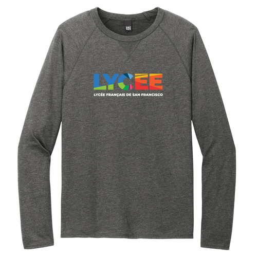 District Featherweight French Terry Long Sleeve Crewneck -- Washed Coal