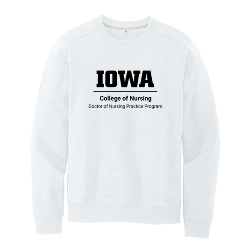Doctor of Nursing Practice Crewneck Sweatshirt -- White