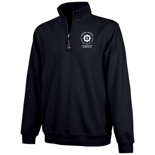 Charles River Crosswind Quarter Zip Sweatshirt -- Black