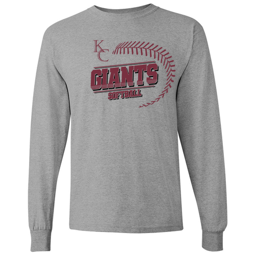 Gildan Heavy Cotton Longsleeve Basic T-Shirt -- Sport Grey