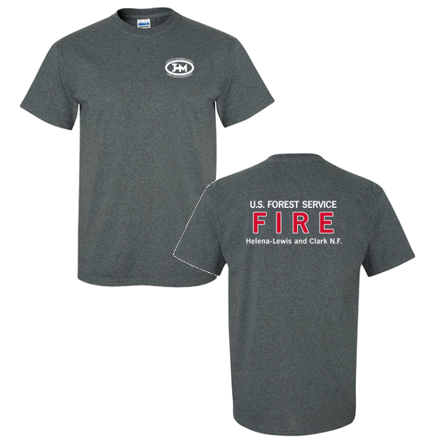 Ultra Cotton Basic T-Shirt --- Dark Heather -- Front/Back