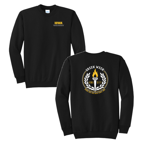 Port and Company Classic Crewneck Sweatshirt -- Jet Black