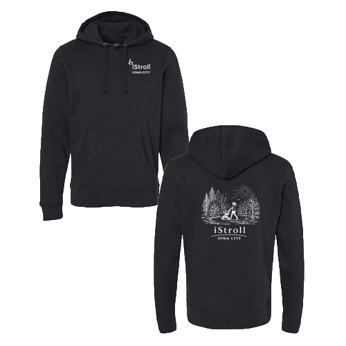 J America Unisex BTB Fleece Hooded Sweatshirt -- Black