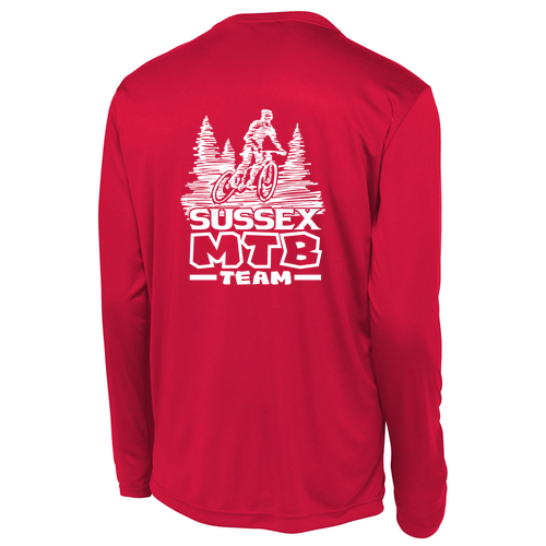 Sport Tek Long Sleeve Competitor -- True Red