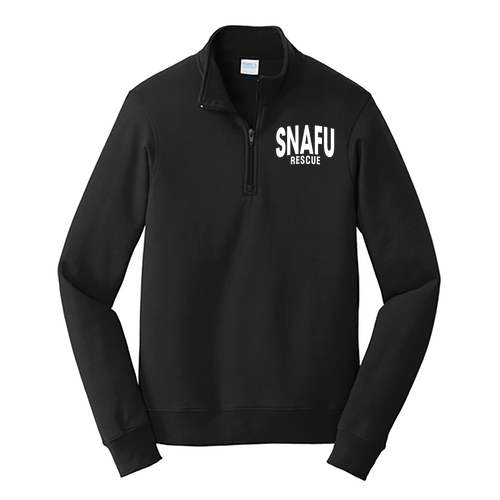 Port & Company Fan Favorite Fleece Quarter Zip -- Jet Black