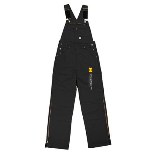 Men's Slab Unlined Duck Bib Overall -- Black, $94