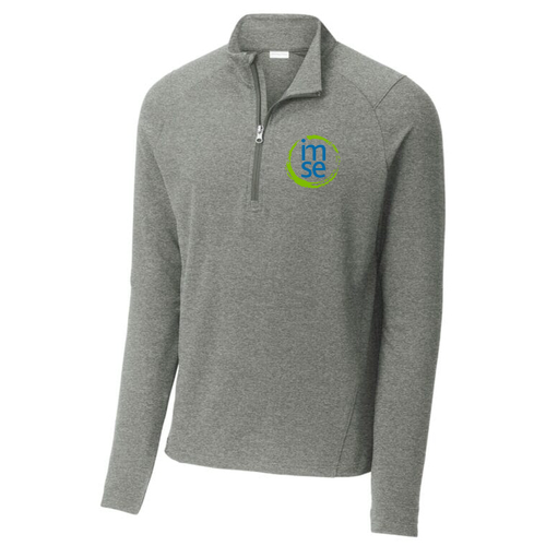 Sport-Tek Sport-Wick Flex Fleece Quarter-Zip -- Light Grey Heather